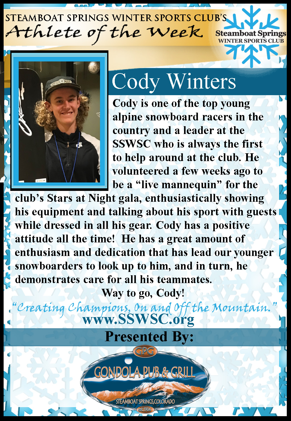 Artist of the Week Cody Winters